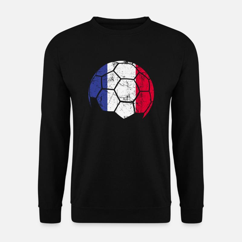 France Soccer Ball Fußball - Unisex Pullover - Schwarz