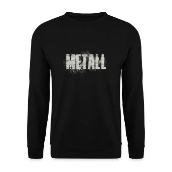 Metall - Unisex Pullover - Schwarz - Vorne - Alina (178cm) & Michal (187cm)