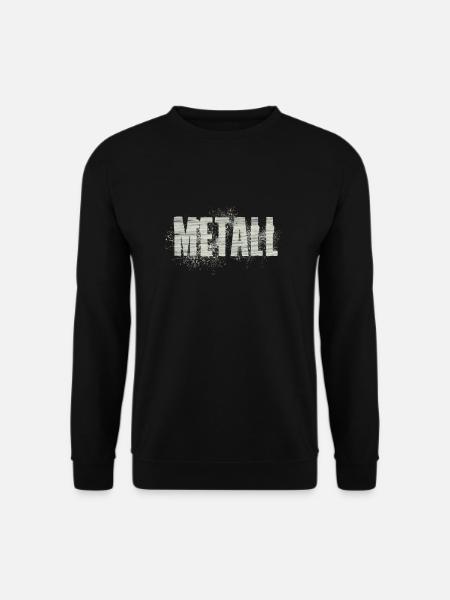 Metall - Unisex Pullover - Schwarz