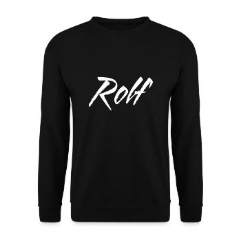 Rolf - Unisex Pullover - Schwarz - Vorne - Alina (178cm) & Michal (187cm)