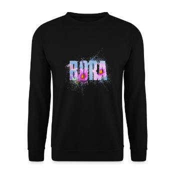 Bora - Sweat-shirt Unisexe - noir - Devant - Alina (178cm) & Michal (187cm)