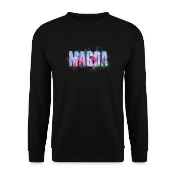 Magda - Sweat-shirt Unisexe - noir - Devant - Alina (178cm) & Michal (187cm)