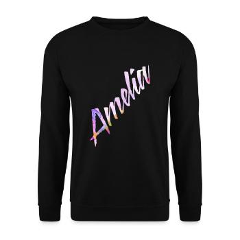 Amelia - Unisex Pullover - Schwarz - Vorne - Alina (178cm) & Michal (187cm)