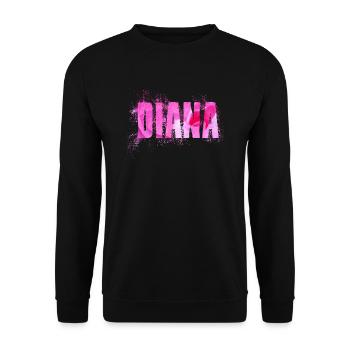 Diana - Unisex Pullover - Schwarz - Vorne - Alina (178cm) & Michal (187cm)