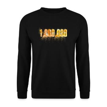 1.000.000 UN MILLION De Dollers Euro - Sweat-shirt Unisexe - noir - Devant - Alina (178cm) & Michal (187cm)