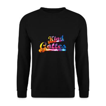 Child of God - Unisex Sweatshirt - black - Front - Alina (178cm) & Michal (187cm)
