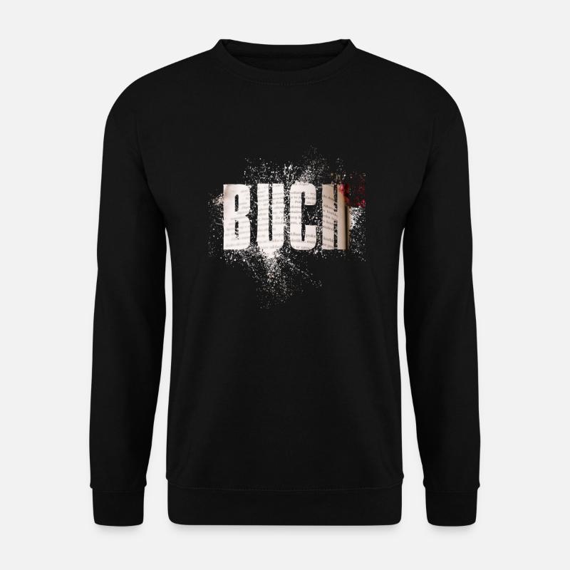 Buch - Unisex Pullover - Schwarz