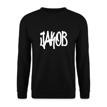 Jakob Jacob - Sweat-shirt Unisexe - noir - Devant - Alina (178cm) & Michal (187cm)