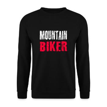 Mountain Bikers - Unisex Sweatshirt - black - Front - Alina (178cm) & Michal (187cm)