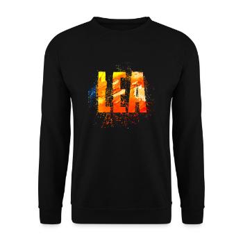 Lea - Unisex Pullover - Schwarz - Vorne - Alina (178cm) & Michal (187cm)