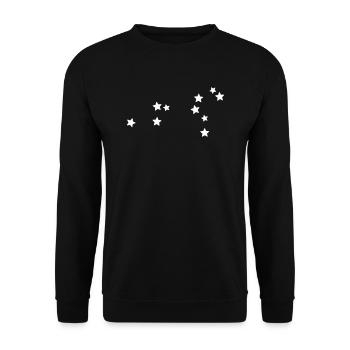 zodiac sign Leo - Unisex Sweatshirt - black - Front - Alina (178cm) & Michal (187cm)