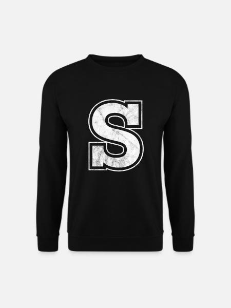 Buchstabe S - Unisex Pullover - Schwarz