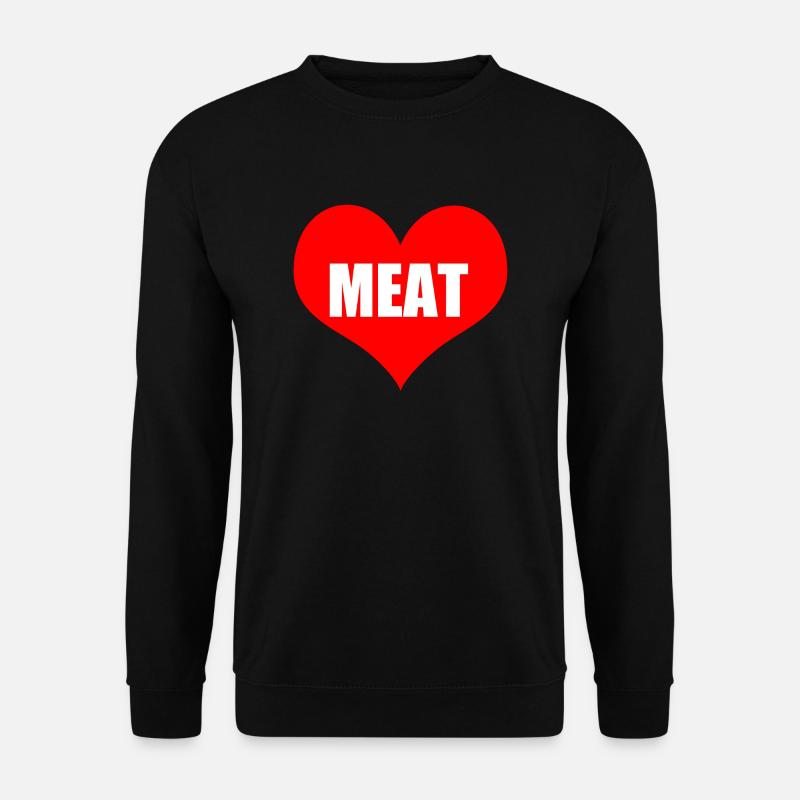 meat - Unisex Pullover - Schwarz