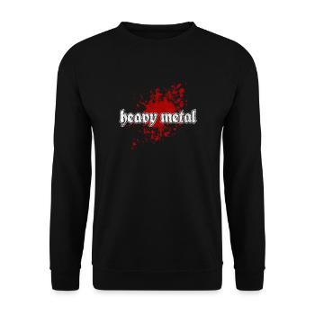 Heavy Metal - Unisex Sweatshirt - black - Front - Alina (178cm) & Michal (187cm)