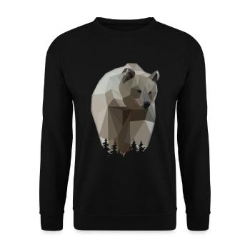 Ours brun sauvage - Sweat-shirt Unisexe - noir - Devant - Alina (178cm) & Michal (187cm)