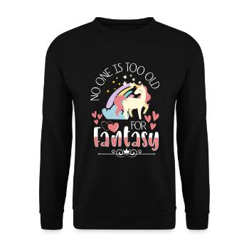 Fairy Girl Sister Flower Fairy - Unisex Sweatshirt - black - Front - Alina (178cm) & Michal (187cm)