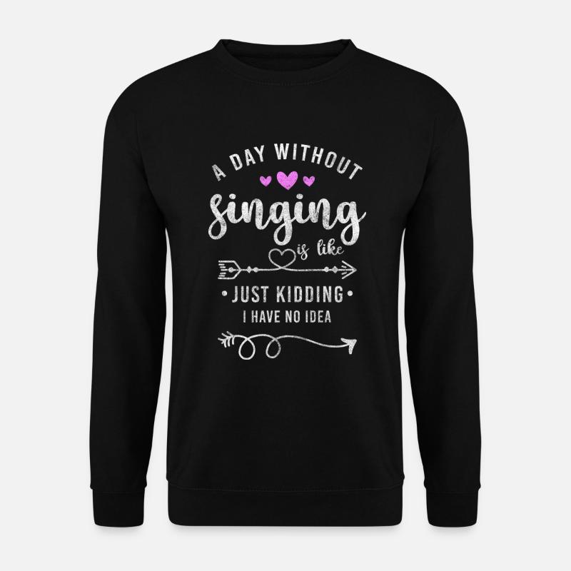 Sänger Melodie Gesang - Unisex Pullover - Schwarz