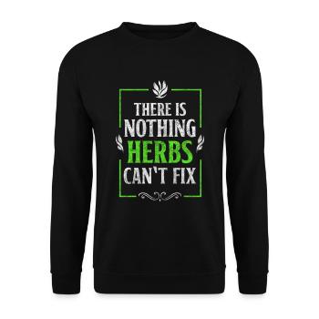 Potion Druide Heilpraktiker - Unisex Pullover - Schwarz - Vorne - Alina (178cm) & Michal (187cm)