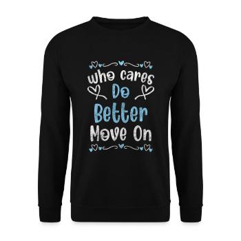Attitude rebelle envers la devise de la vie - Sweat-shirt Unisexe - noir - Devant - Alina (178cm) & Michal (187cm)