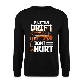 Driften Quer - Unisex Pullover - Schwarz - Vorne - Alina (178cm) & Michal (187cm)