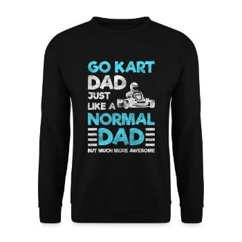 Kart Driver Go kart - Sweat-shirt Unisexe - noir - Devant - Alina (178cm) & Michal (187cm)