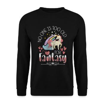 Fairy Dreams Daughter - Unisex Sweatshirt - black - Front - Alina (178cm) & Michal (187cm)