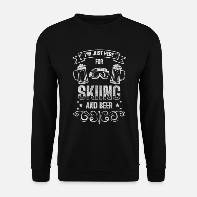 Skifahren Snowboard Abfahrt Sport - Unisex Pullover - Schwarz