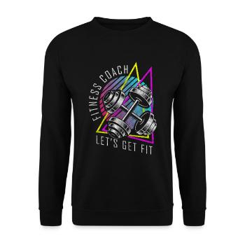 Coach Strength Bench Press - Unisex Sweatshirt - black - Front - Alina (178cm) & Michal (187cm)