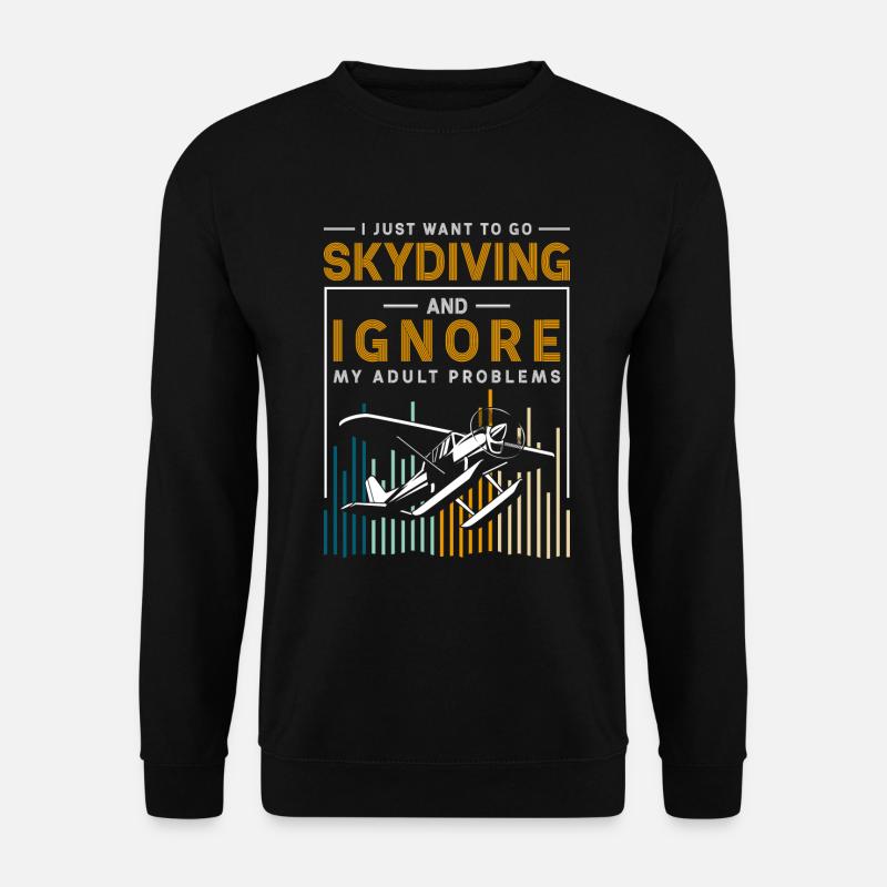 Fallschirmspringen Adrenalin Fliegen Gleitschirm - Unisex Pullover - Schwarz