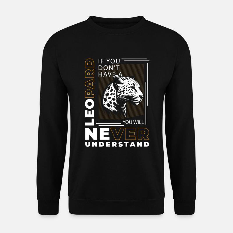Afrika Gepard Raubtier - Unisex Pullover - Schwarz