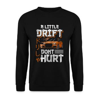 Car Art Motor Racing - Unisex Sweatshirt - black - Front - Alina (178cm) & Michal (187cm)