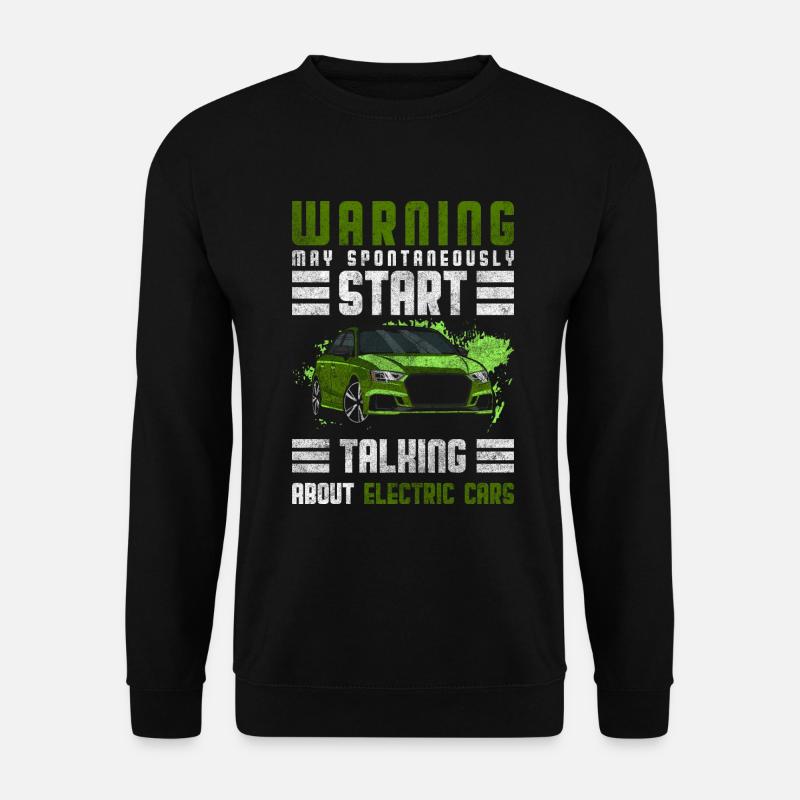 Electricity Electromobility Innovation Modern - Unisex Sweatshirt - black