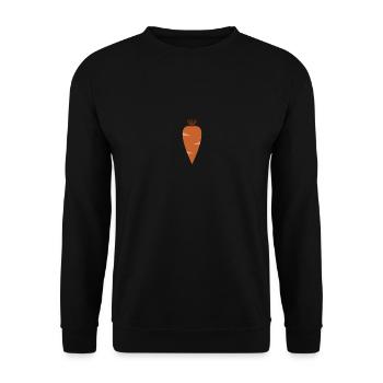 carrot - Unisex Sweatshirt - black - Front - Alina (178cm) & Michal (187cm)