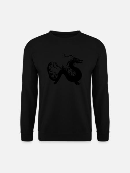 Dragon meandered - Unisex Sweatshirt - black