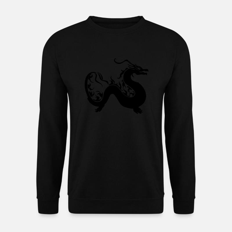 Dragon meandered - Unisex Sweatshirt - black