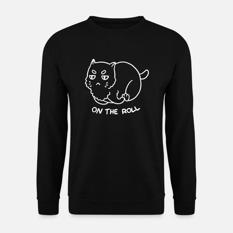 Running Fat Cat - Unisex Pullover - Schwarz
