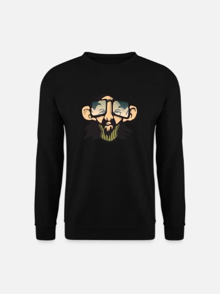 Kul mann med briller - Genser unisex - svart