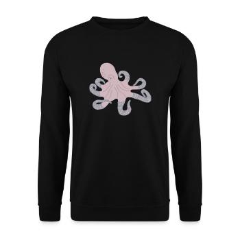 ARCTIC OCTOPUS - Unisex Pullover - Schwarz - Vorne - Alina (178cm) & Michal (187cm)