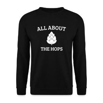 All about the hops - Unisex Sweatshirt - black - Front - Alina (178cm) & Michal (187cm)