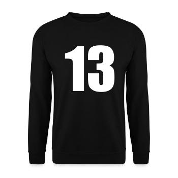 13 - Unisex Sweatshirt - black - Front - Alina (178cm) & Michal (187cm)
