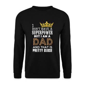 Grand papa - Sweat-shirt Unisexe - noir - Devant - Alina (178cm) & Michal (187cm)
