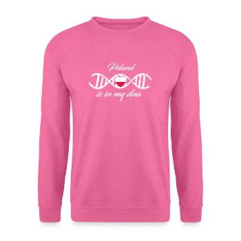 love my dna dns land country Poland - Sweat-shirt Unisexe - rose - Devant
