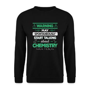 Chimiste chimiste chimiste chimiste de laboratoire de chimie - Sweat-shirt Unisexe - noir - Devant - Alina (178cm) & Michal (187cm)