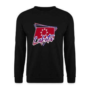 Lakota - Unisex Sweatshirt - black - Front - Alina (178cm) & Michal (187cm)