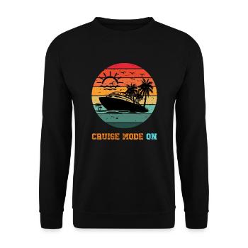 Cruising Together Caribbean Family Vacation Funny - Unisex Sweatshirt - black - Front - Alina (178cm) & Michal (187cm)