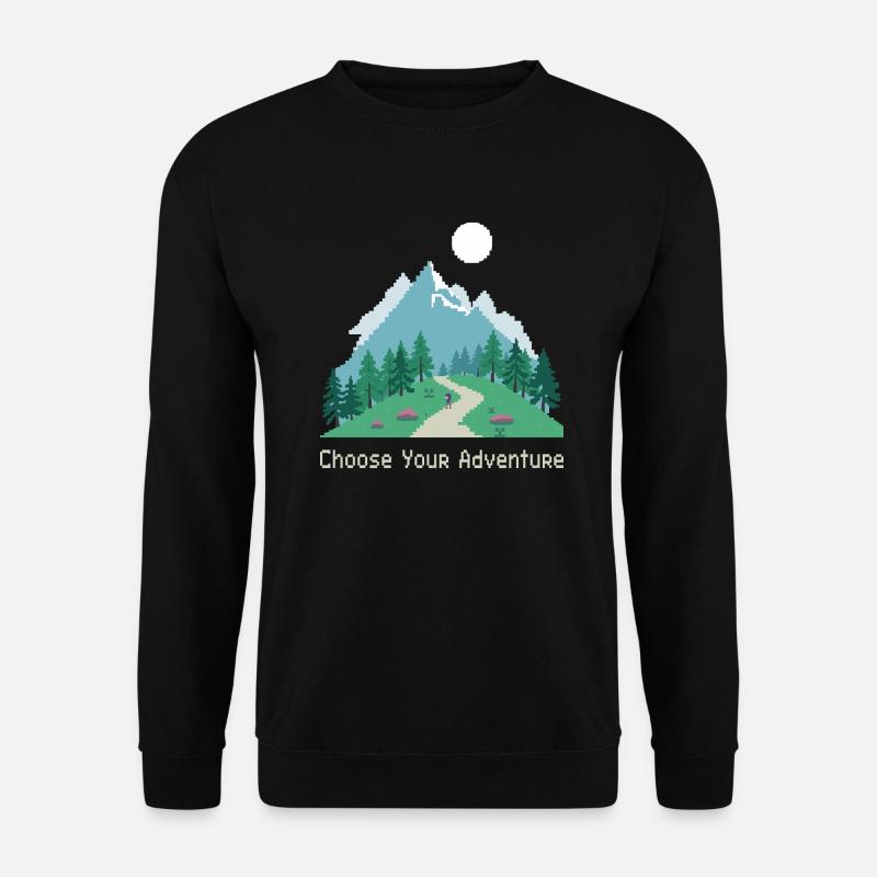 Retro Gaming Abenteuer - Unisex Pullover - Schwarz
