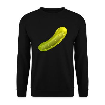 cucumber - Unisex Sweatshirt - black - Front - Alina (178cm) & Michal (187cm)