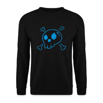 skully - Unisex Pullover - Schwarz - Vorne - Alina (178cm) & Michal (187cm)