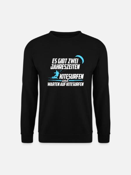 Kitesurfen Jahreszeiten - Unisex Pullover - Schwarz