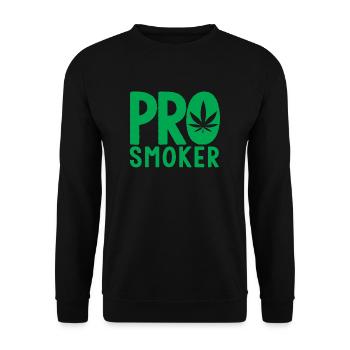 Marihuana Hanf Kiffer kiffen Cannabis Geschenk - Unisex Pullover - Schwarz - Vorne - Alina (178cm) & Michal (187cm)
